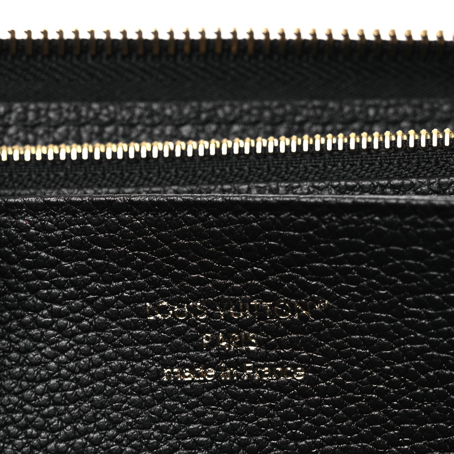 Louis Vuitton Empreinte Monogram Giant Zippy Wallet Black Beige 6 of 7