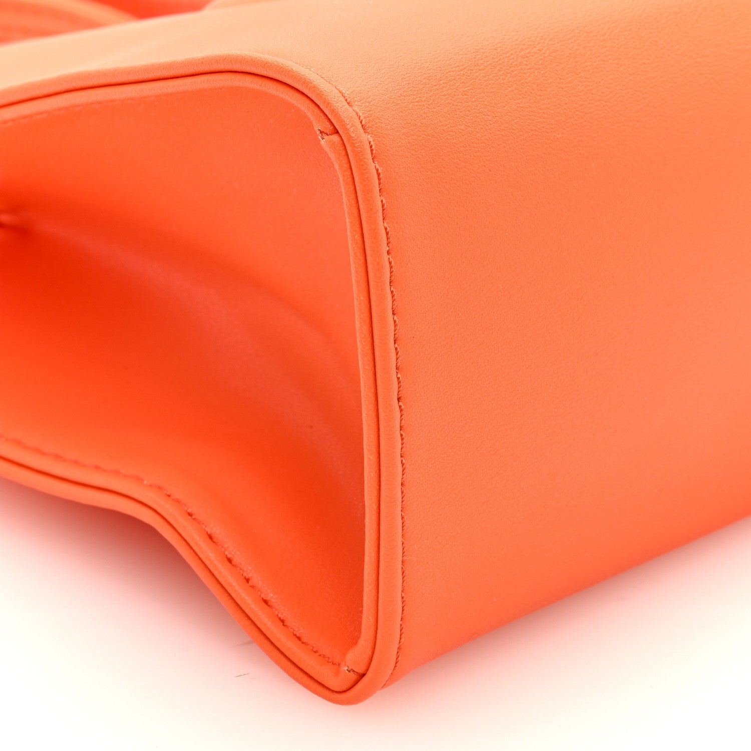 Telfar Vegan Leather Small Shopping Bag Orange 8 of 9