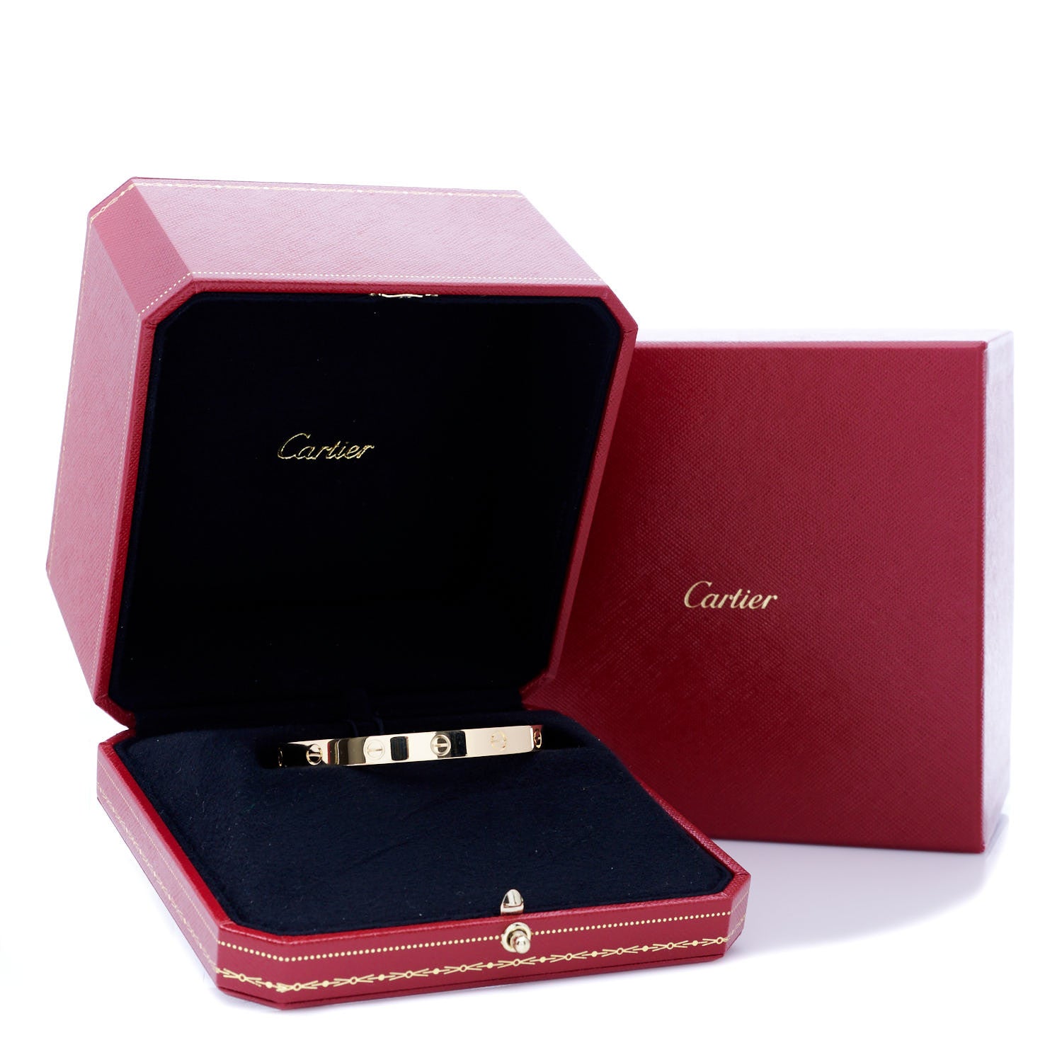 Cartier 18K Yellow Gold LOVE Cuff Bracelet 18 4 of 4