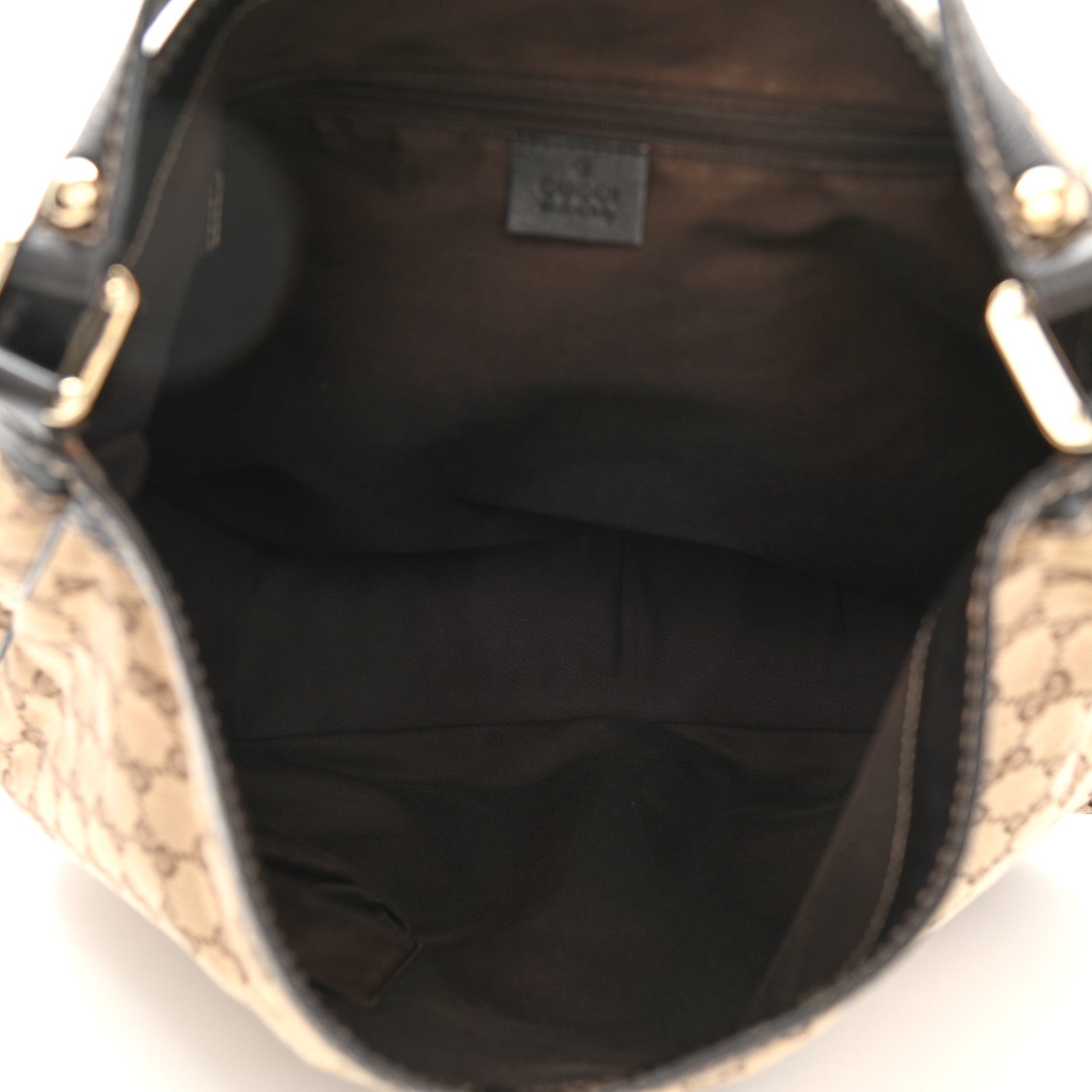 Gucci Monogram Large New Ladies Web Hobo Dark Brown 6 of 17