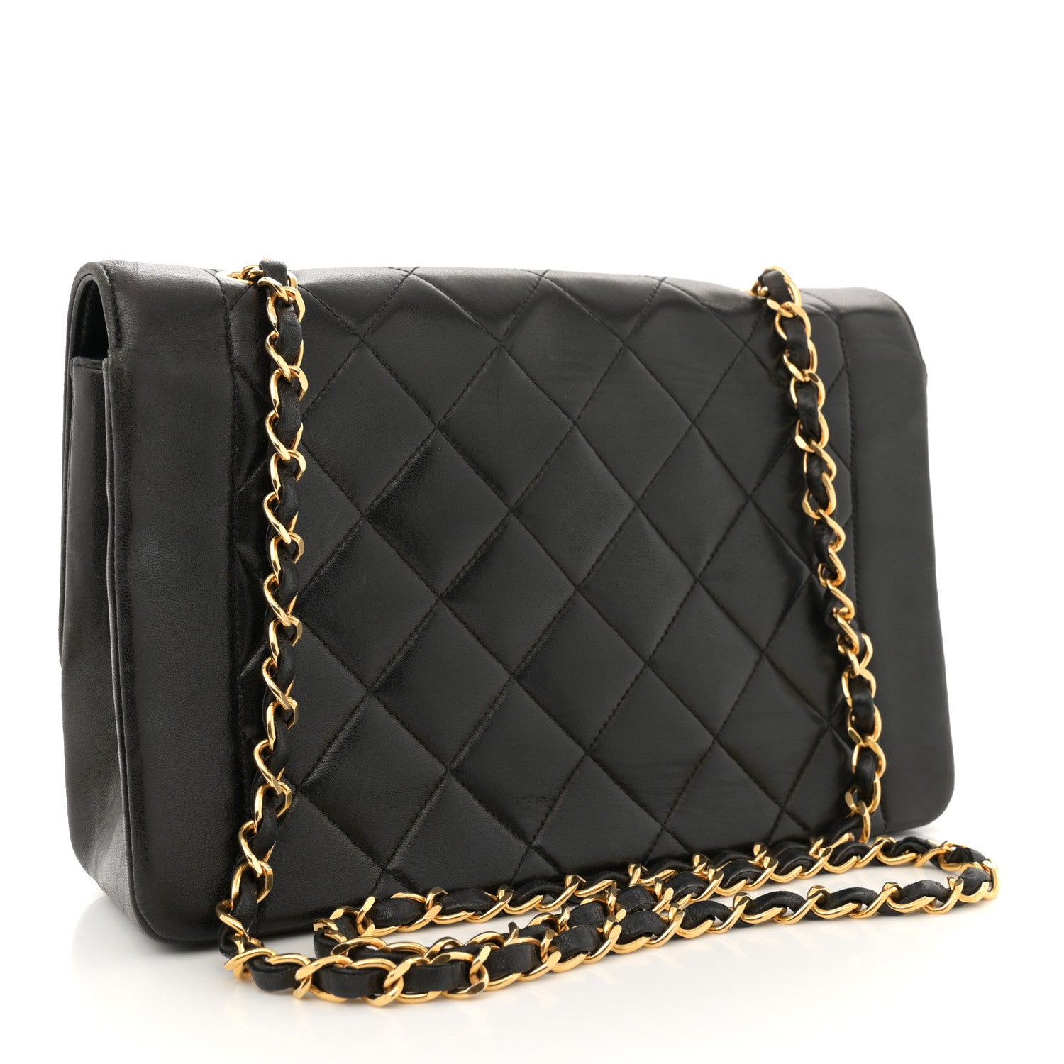 Chanel Lambskin Quilted Medium Single Flap Black 3 of 15