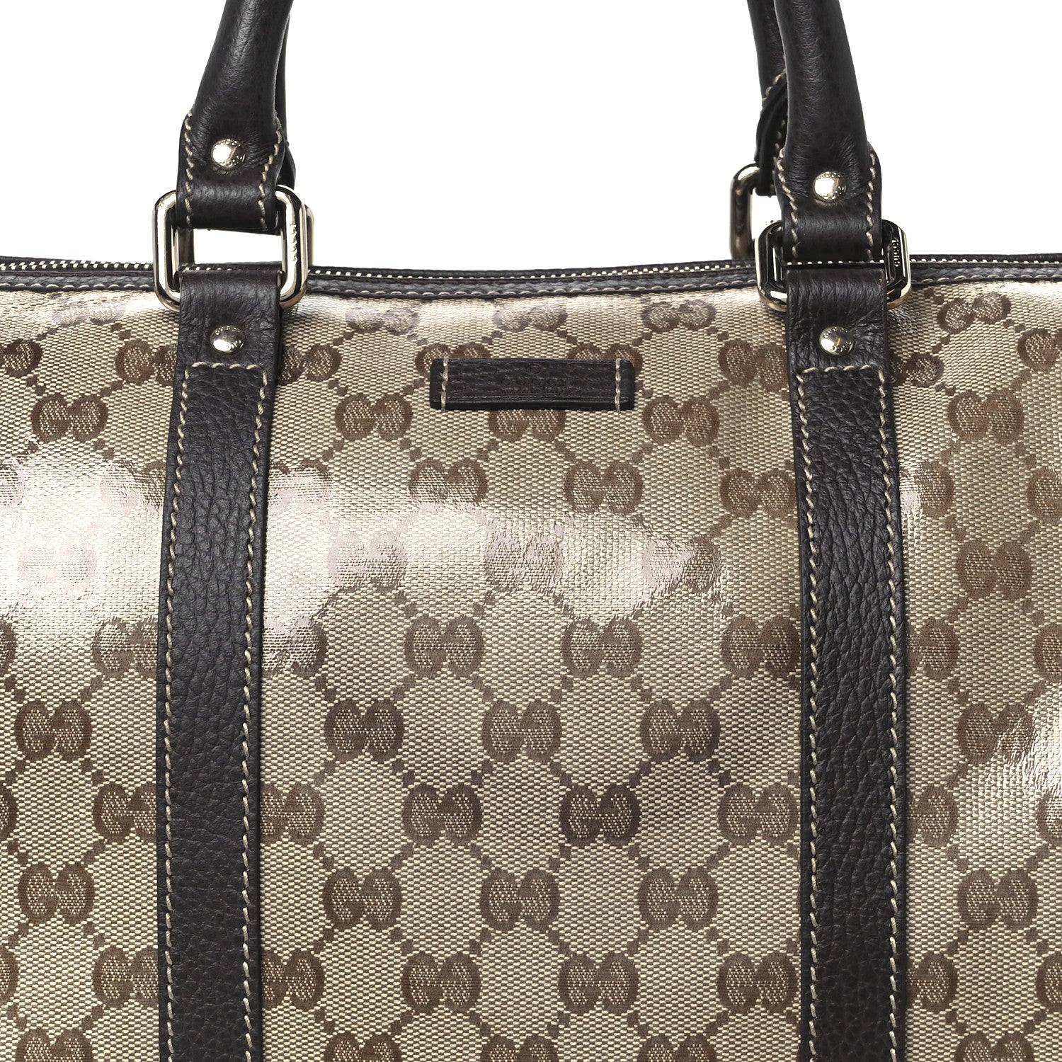 Gucci Crystal Monogram Medium Joy Boston Dark Brown 8 of 10