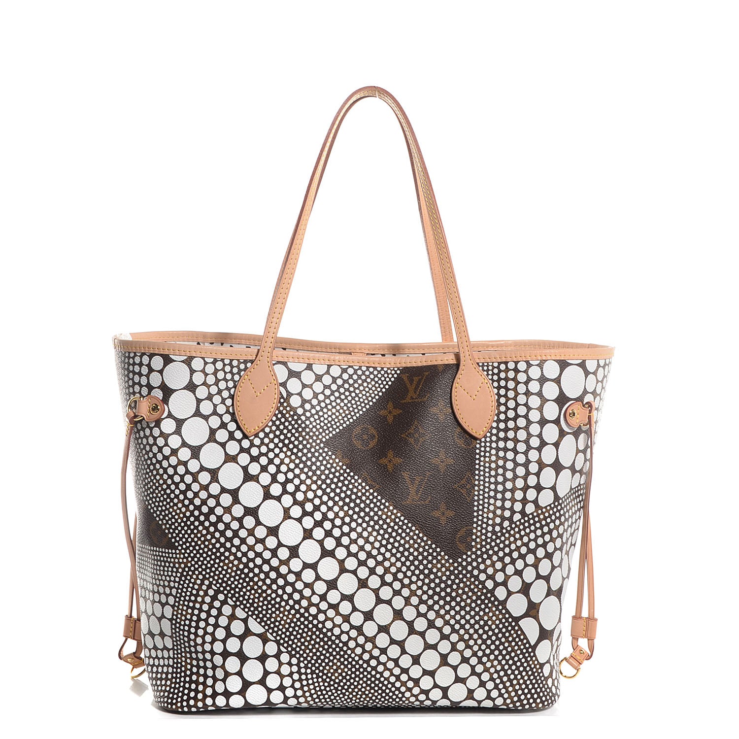 Louis Vuitton Monogram Kusama Waves Neverfull MM White 1 of 7