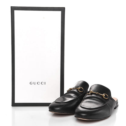 Gucci Calfskin Womens Princetown Slippers 38.5 Black 16 of 16