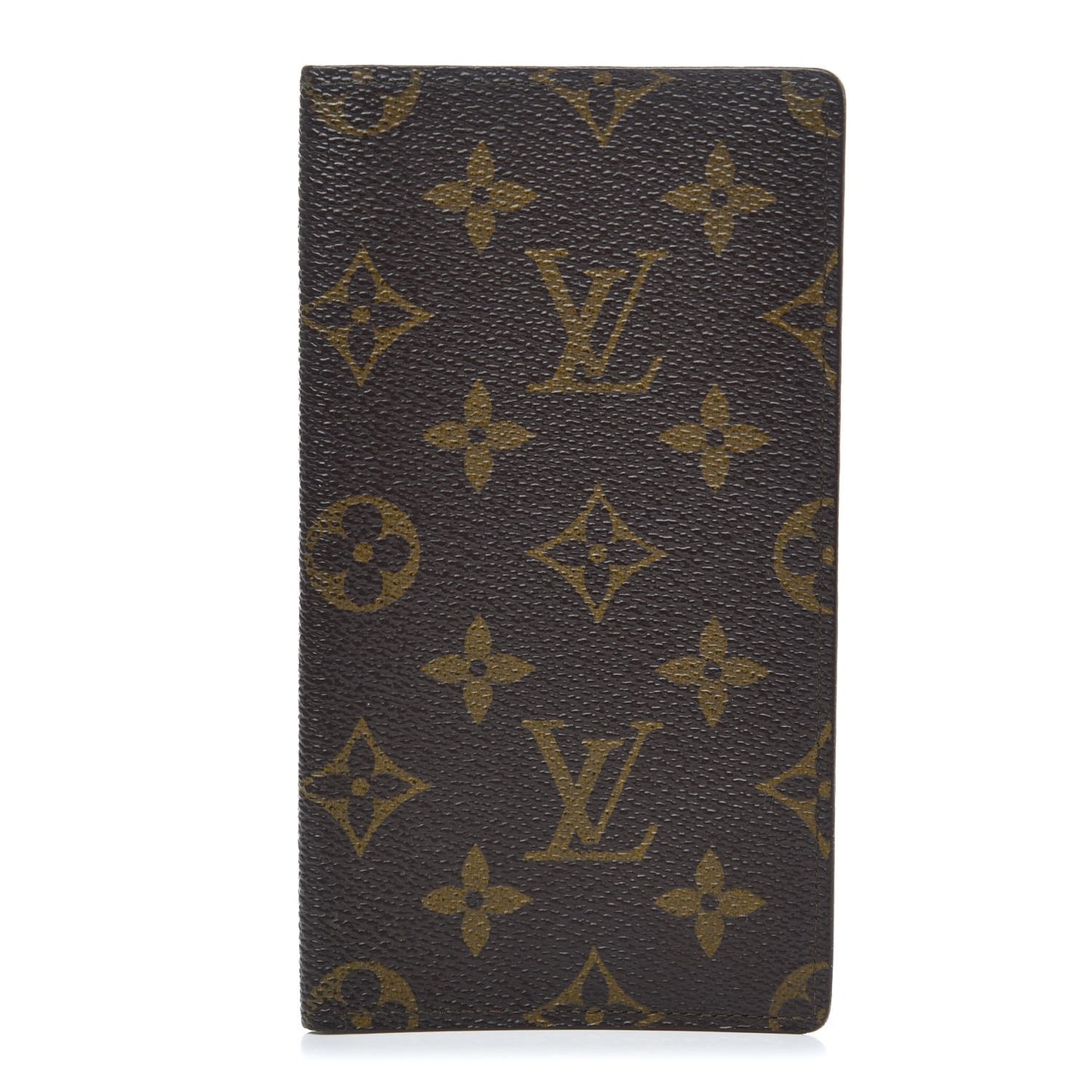 Monogram Simple Checkbook Holder Wallet Cover