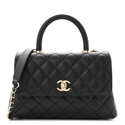 Chanel Caviar Quilted Mini Coco Handle Flap Black 1 of 13