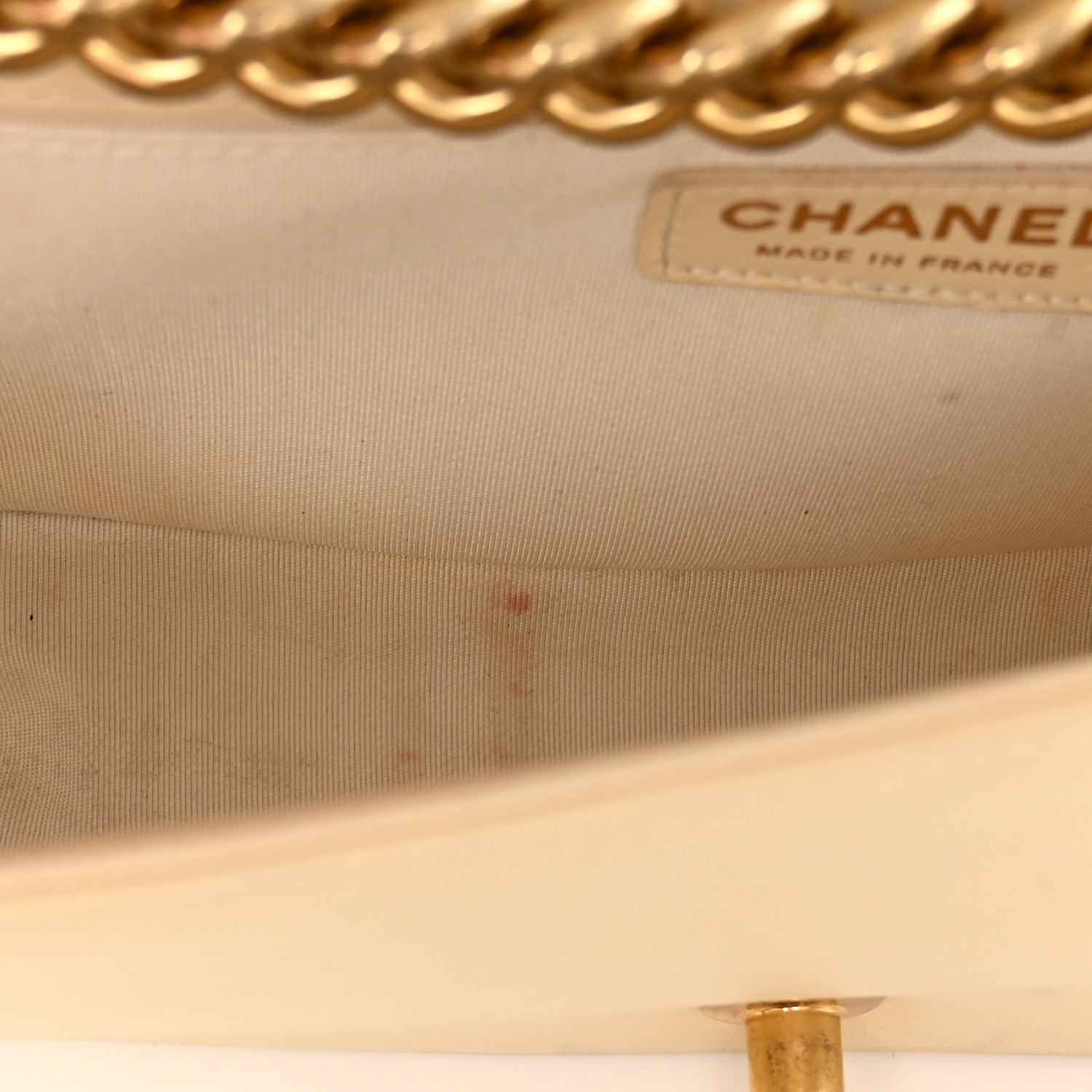 Chanel Lambskin Quilted Medium Boy Flap Light Beige 24 of 29