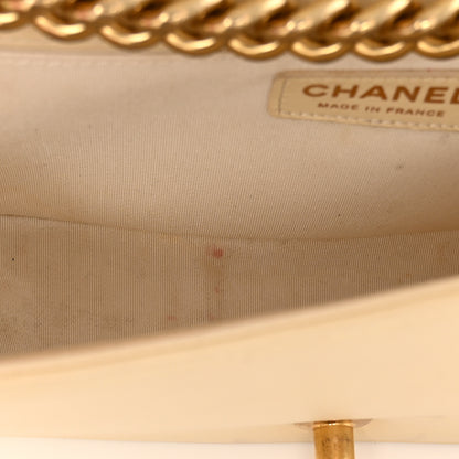 Chanel Lambskin Quilted Medium Boy Flap Light Beige 24 of 29