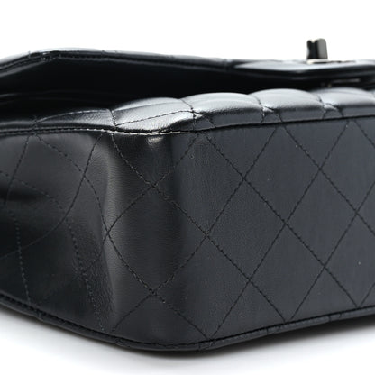 Chanel Lambskin Quilted Medium Double Flap So Black 8 of 10