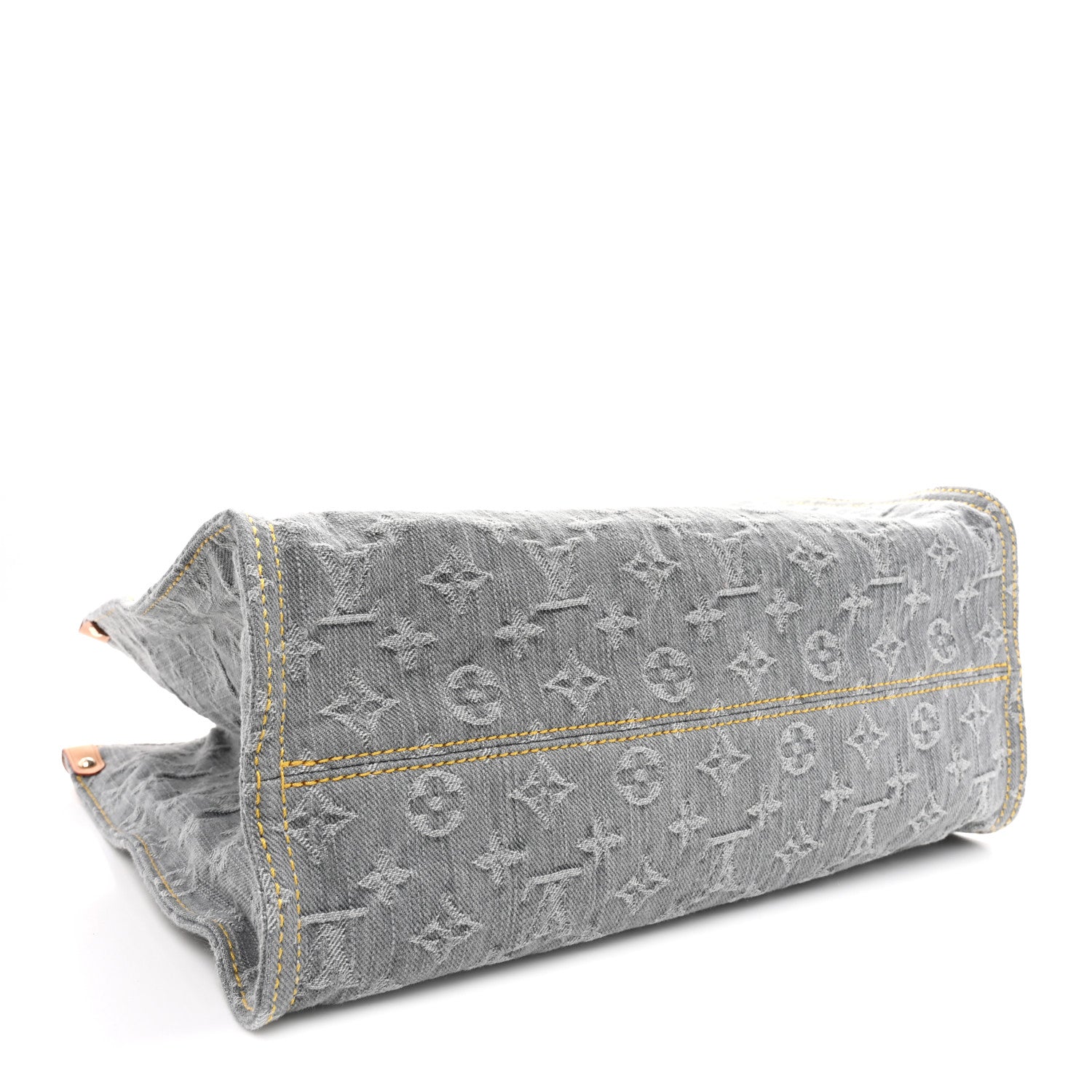 Louis Vuitton Monogram Denim Onthego MM Washed Gray 4 of 10