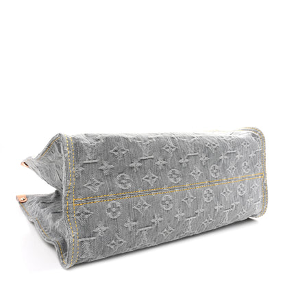 Louis Vuitton Monogram Denim Onthego MM Washed Gray 4 of 10