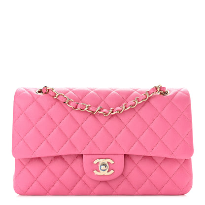 Chanel Caviar Quilted Medium Double Flap Pink 1 of 9