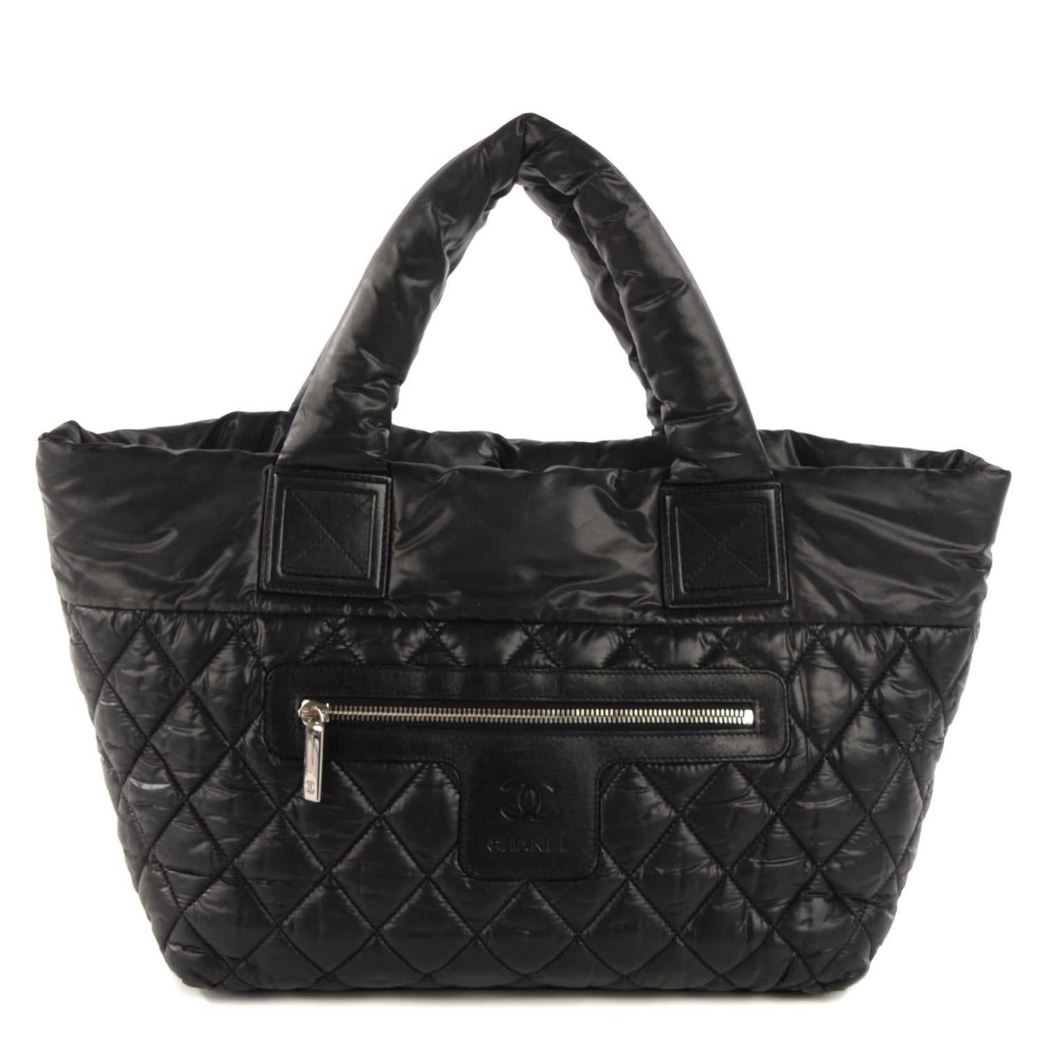 Chanel Nylon Quilted Small Coco Cocoon Tote Black 1 of 7