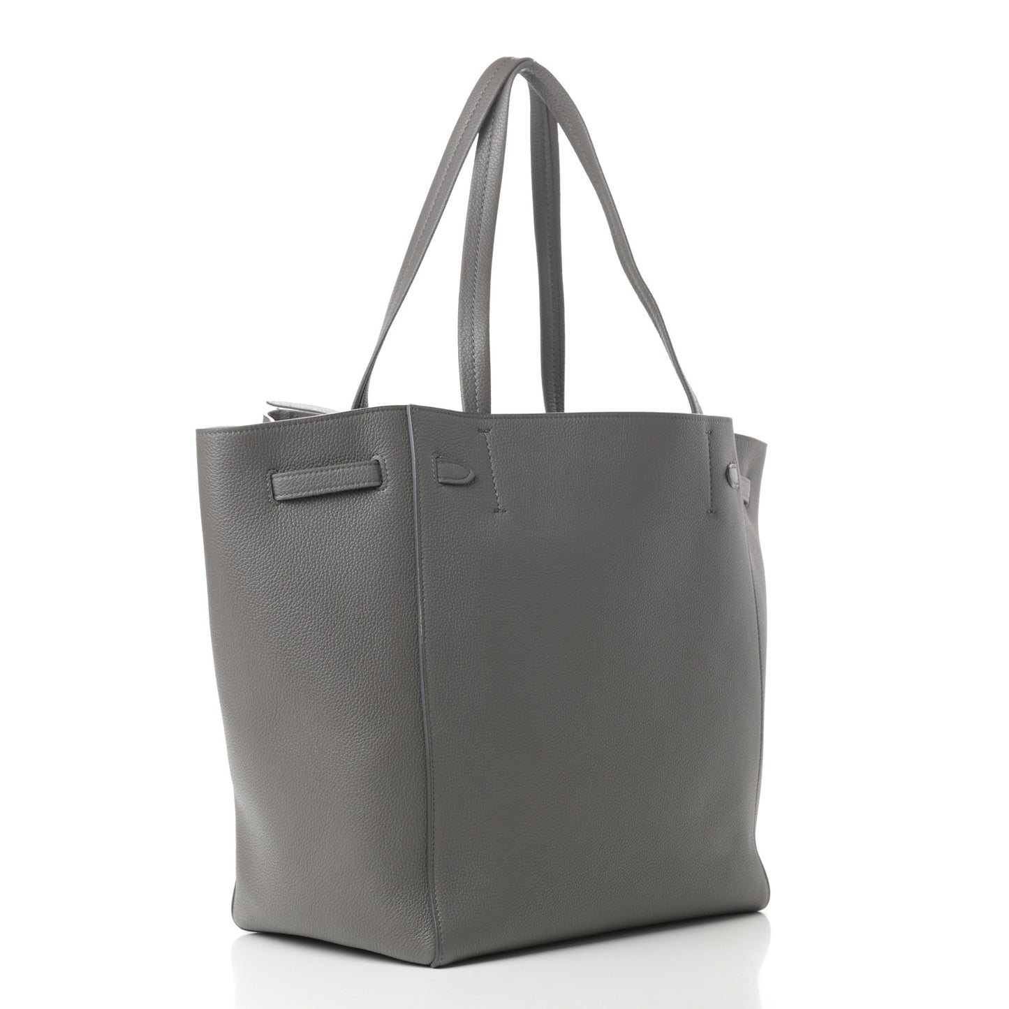 Soft Grained Calfskin Small Belt Cabas Phantom Grey