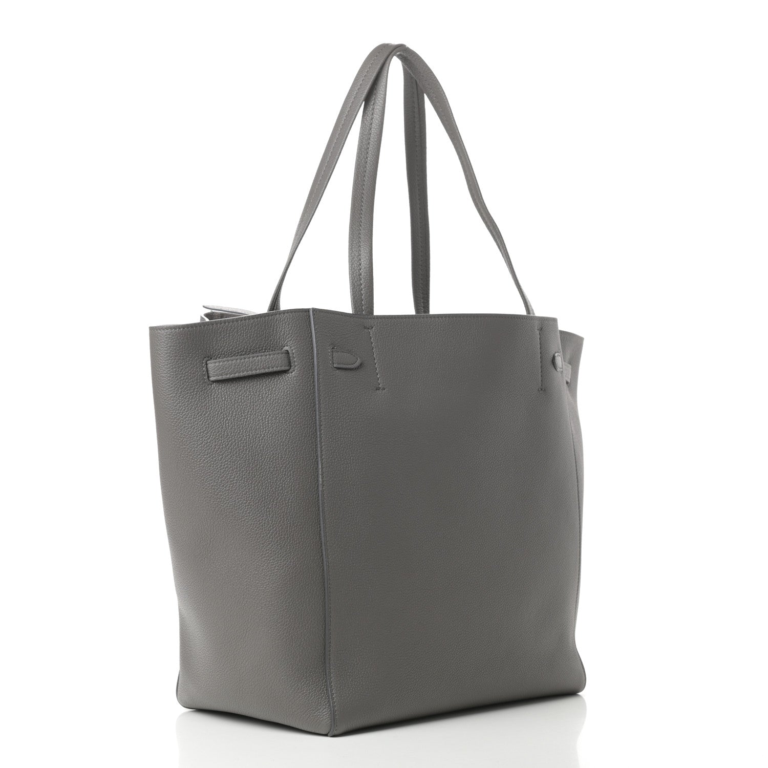 Celine Soft Grained Calfskin Small Belt Cabas Phantom Grey 3 of 11