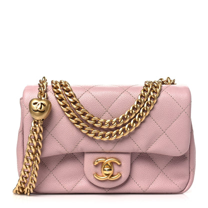 Chanel Caviar Quilted Mini Rectangular Sweetheart Flap Lilac 1 of 11