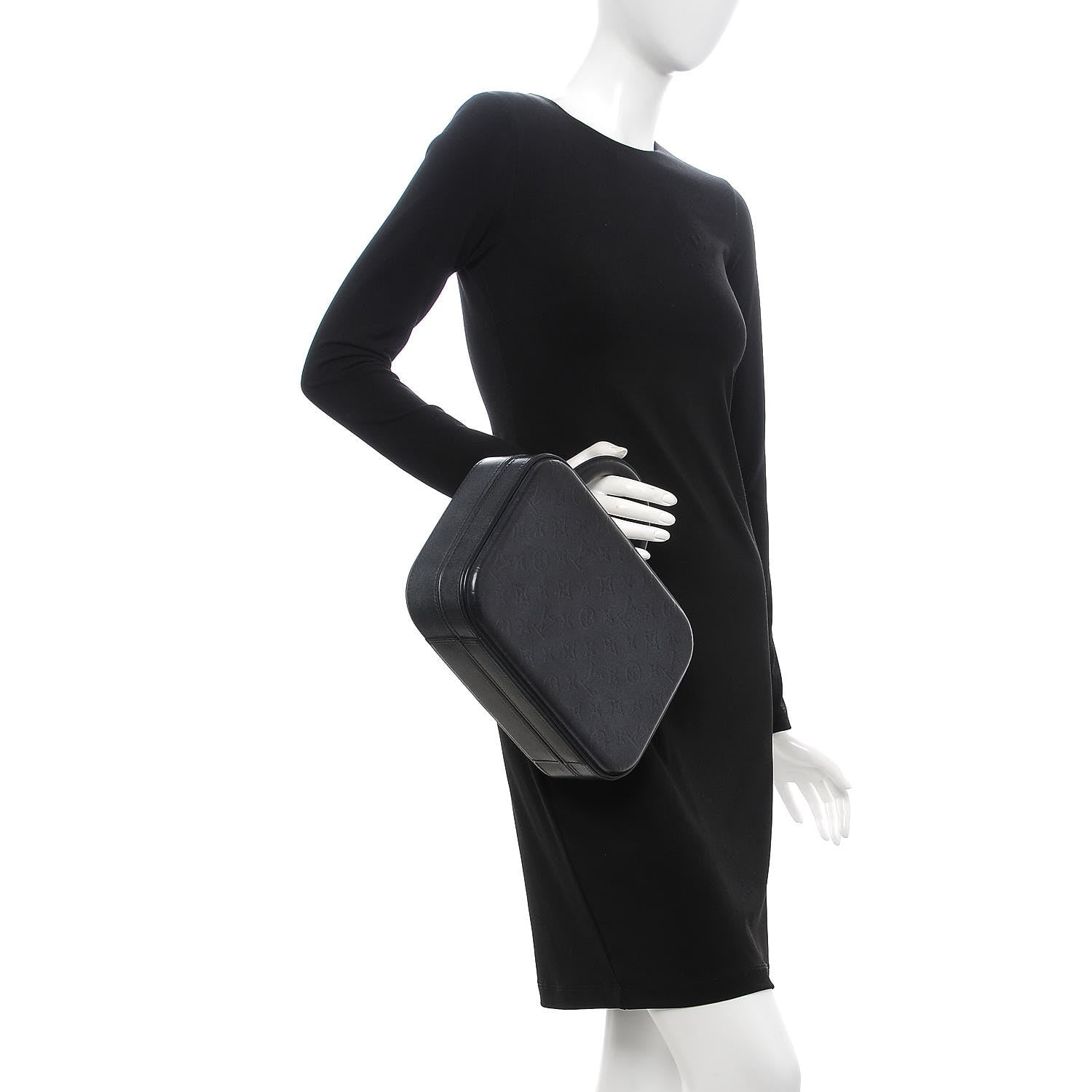 Louis Vuitton Monogram Glace Valisette PM Black 2 of 7