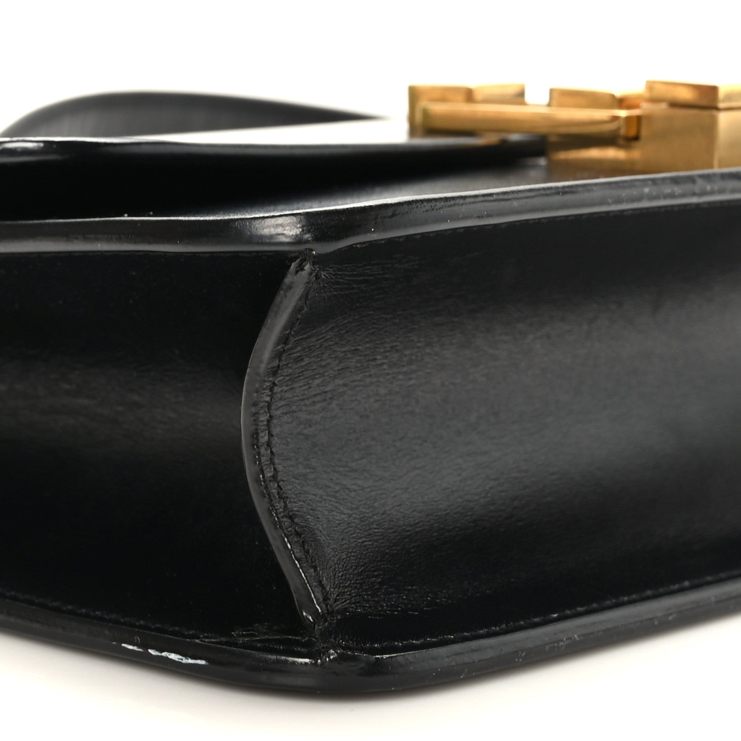 Saint Laurent Smooth Calfskin Carre Satchel Black 7 of 8
