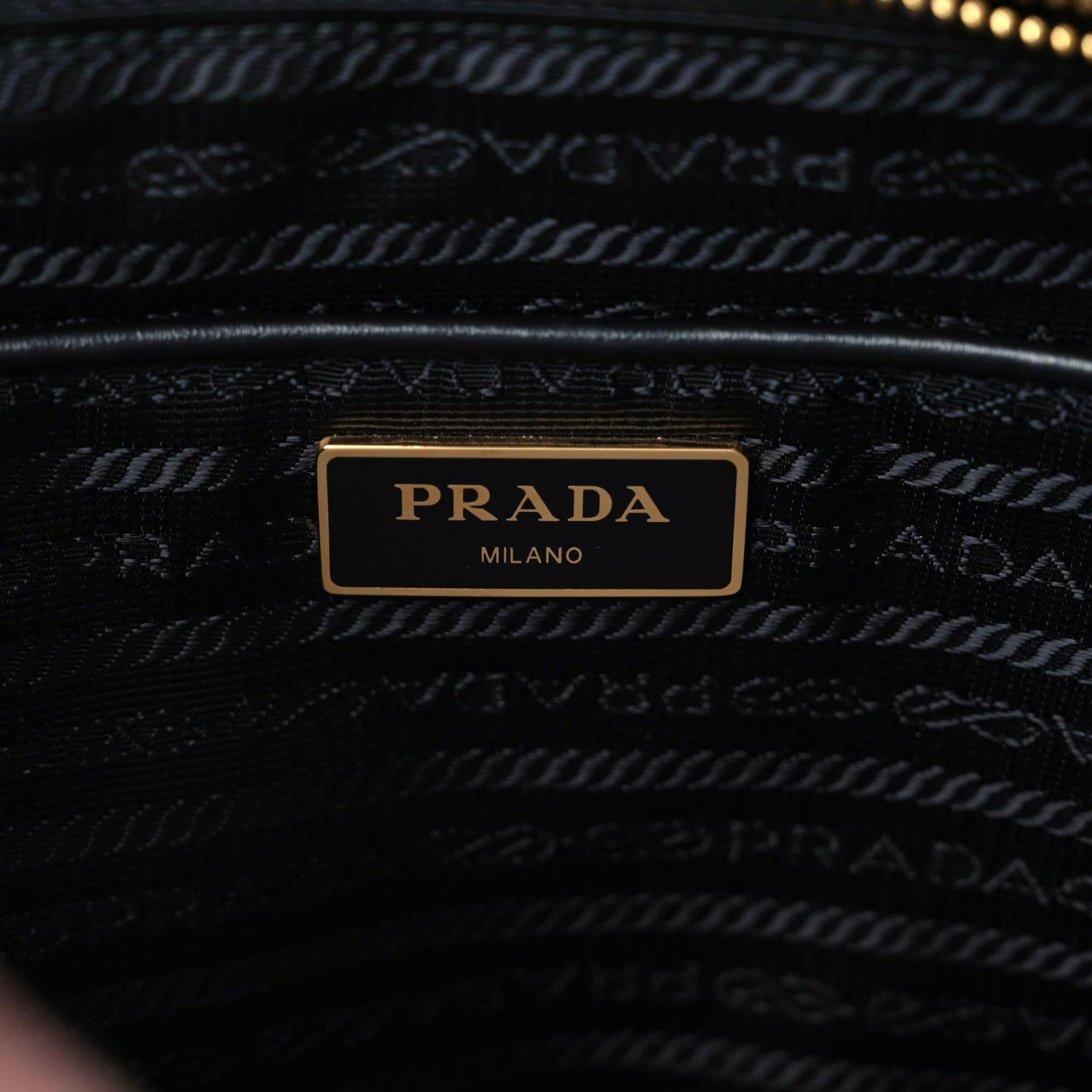 Prada Tessuto Nylon Soft Calfskin Backpack Black 8 of 9