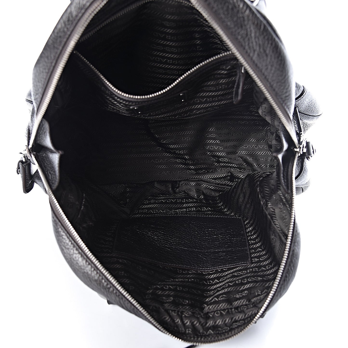 Metallic Cervo Dome Satchel Dark Grey