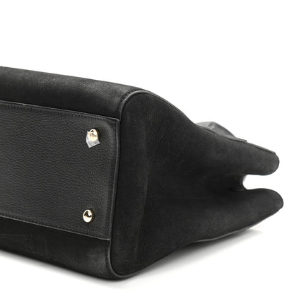 Chanel Grained Calfskin Suede Small Neo Executive Shopper Tote Black 10 of 12