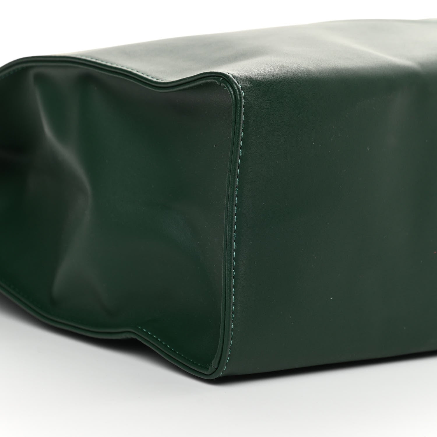 Telfar Vegan Leather Medium Shopping Bag Dark Olive 9 of 10