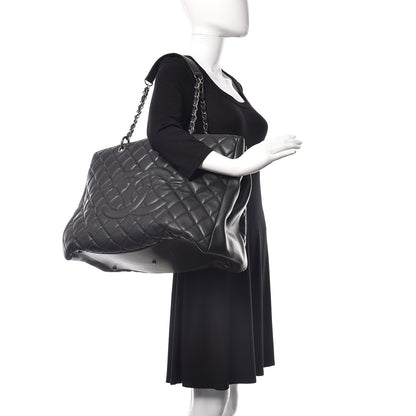 Chanel Caviar Quilted XL Grand Shopping Tote GST Black 2 of 20