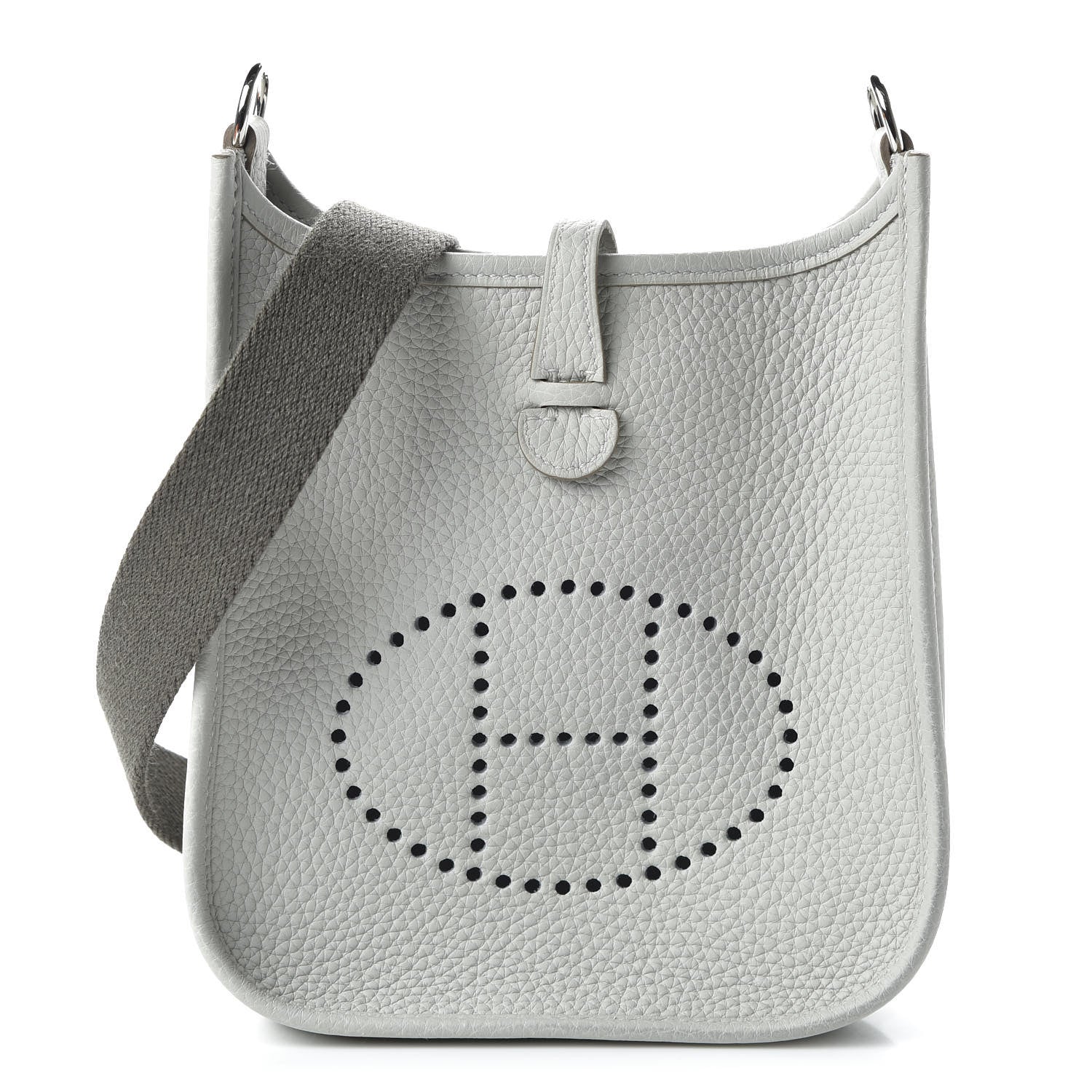 Hermes Taurillon Clemence Amazone Evelyne TPM Gris Perle Etain 1 of 10