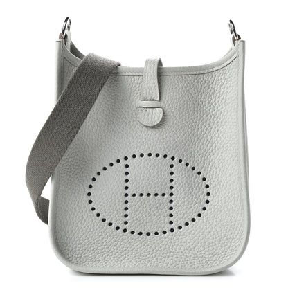 Hermes Taurillon Clemence Amazone Evelyne TPM Gris Perle Etain 1 of 10