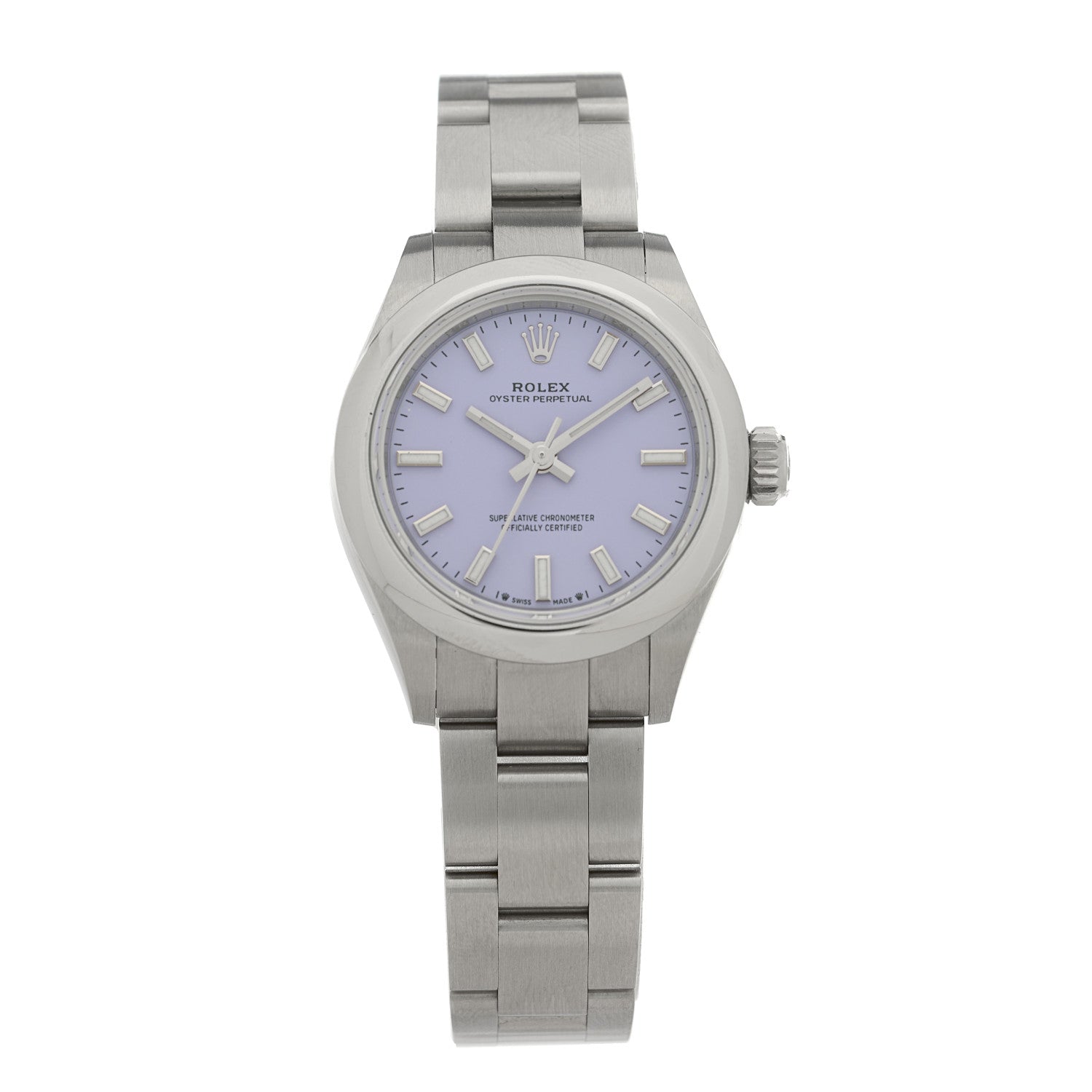 Rolex Stainless Steel 28mm Oyster Perpetual Datejust Watch Lavender 276200 1 of 4