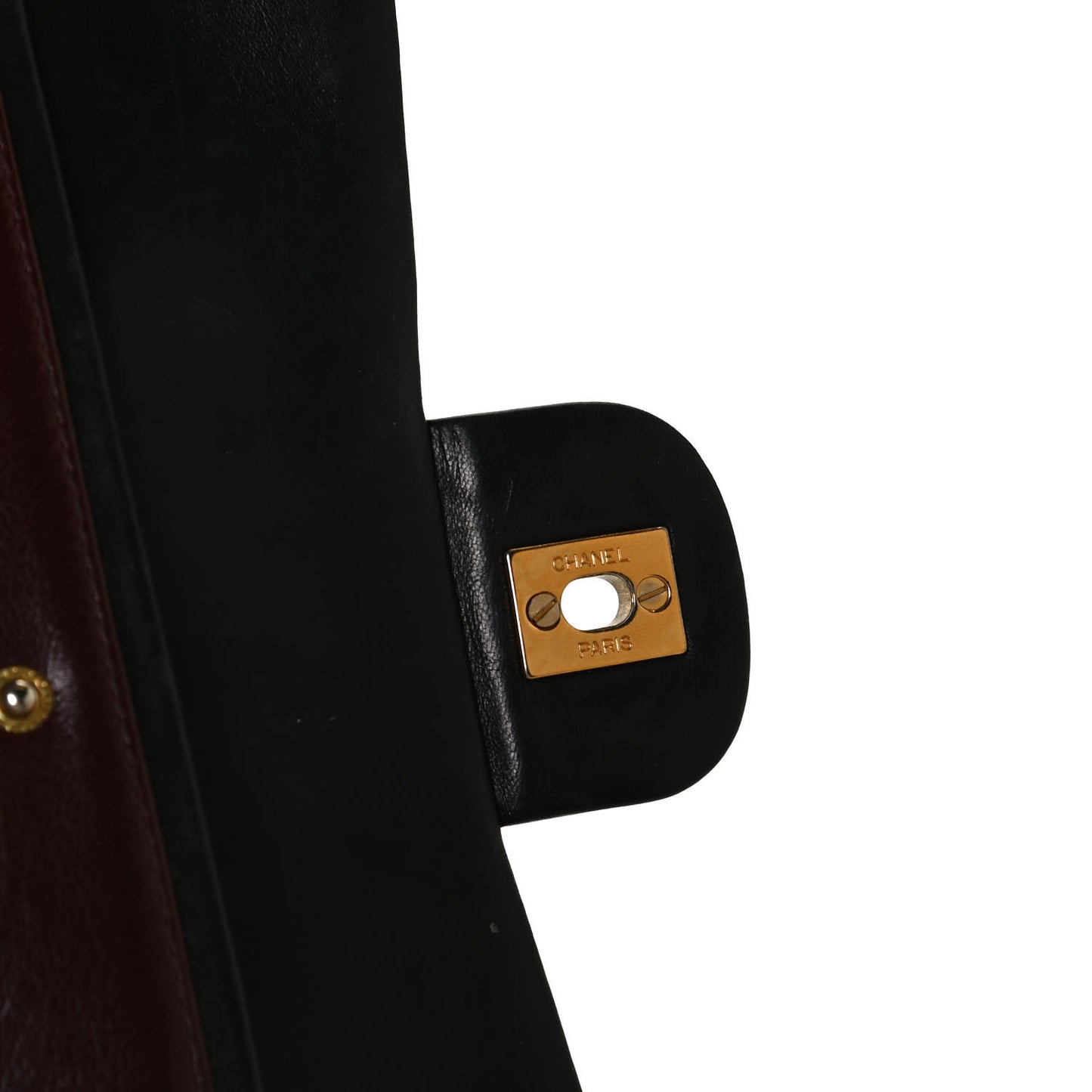 Lambskin Quilted Small Double Flap Black