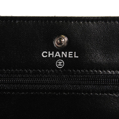 Chanel Lambskin Quilted Wallet on Chain WOC Black 6 of 8