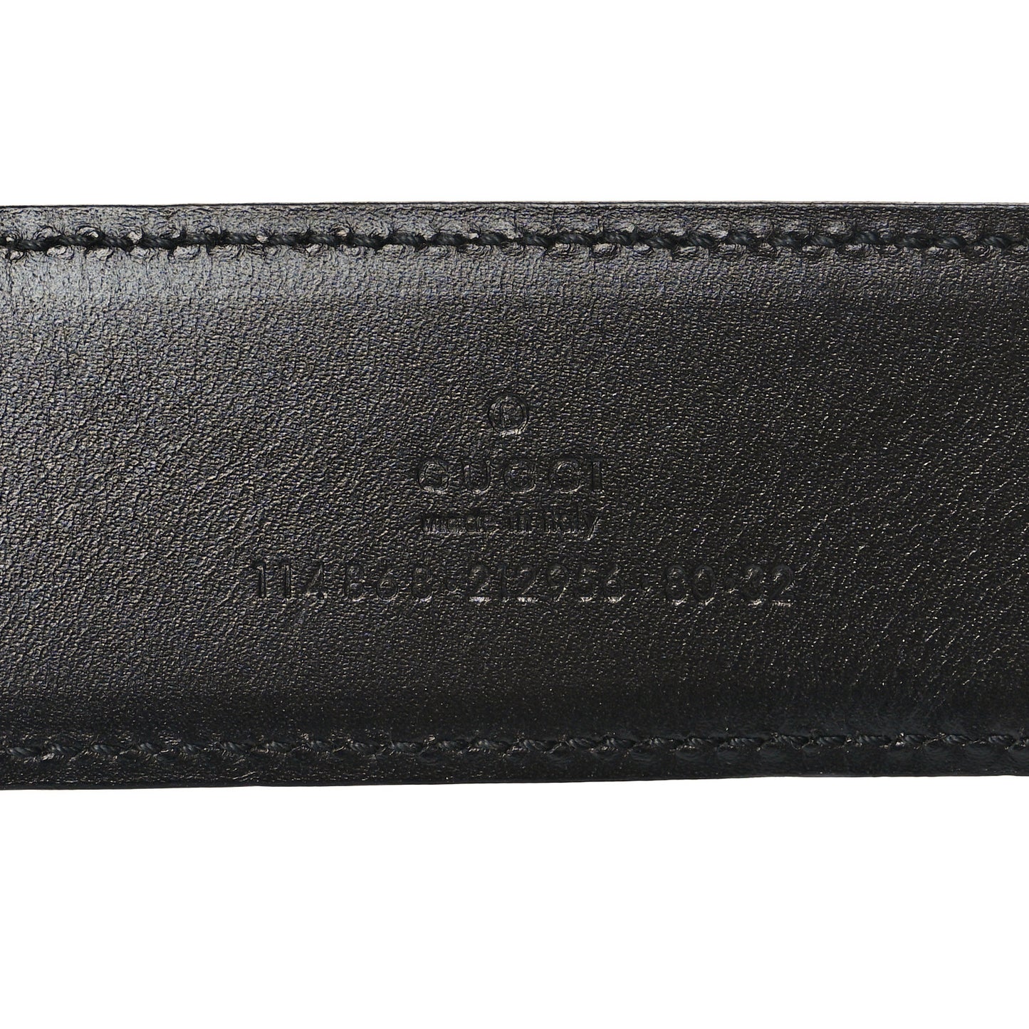 Calfskin Bamboo Interlocking G Belt 80 32 Black
