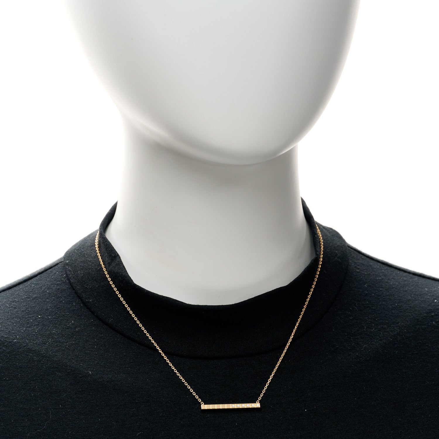 Chopard 18K  Gold Yellow Diamond Ice Cube Pure Necklace 2 of 5