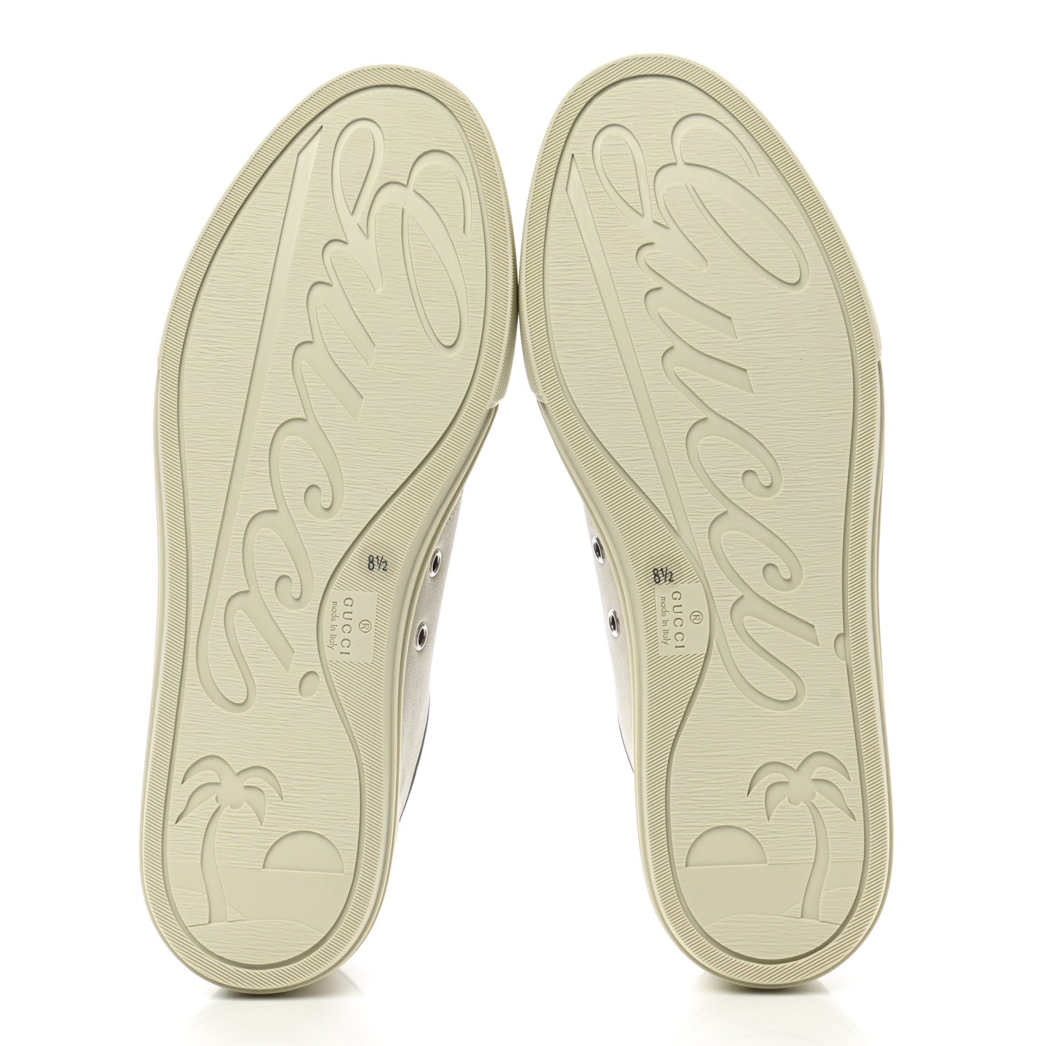 Gucci Calfskin Miro Soft Mens Lace Up Sneakers 8.5 Mystic White 5 of 9