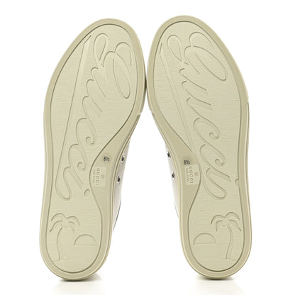 Gucci Calfskin Miro Soft Mens Lace Up Sneakers 8.5 Mystic White 5 of 9