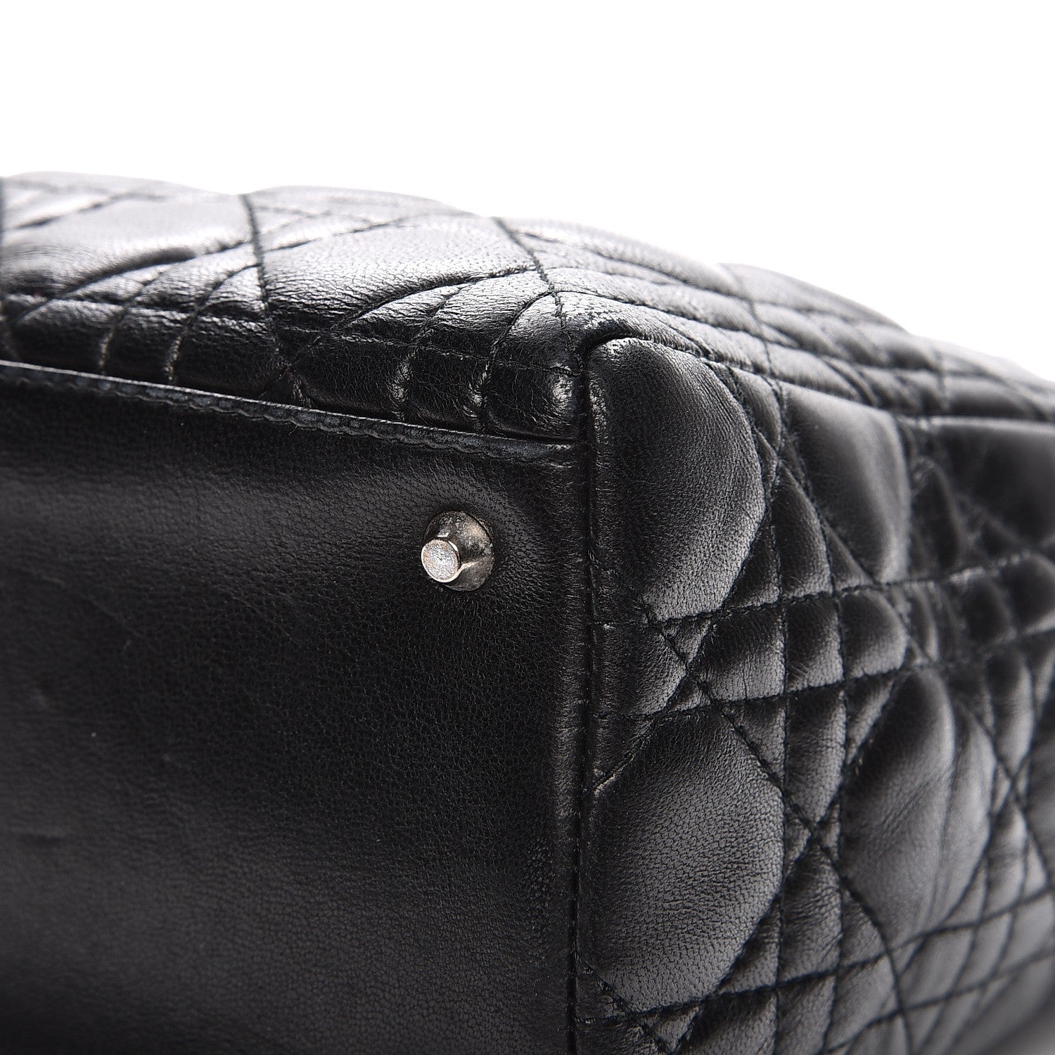 Christian Dior Lambskin Cannage Medium Lady Dior Black 11 of 15