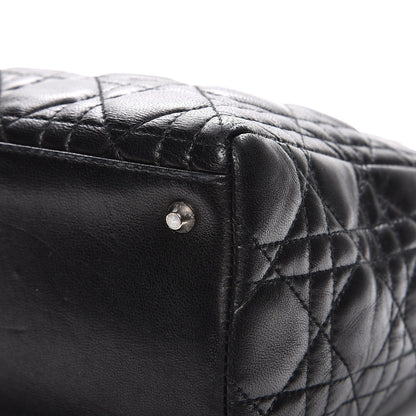 Christian Dior Lambskin Cannage Medium Lady Dior Black 11 of 15