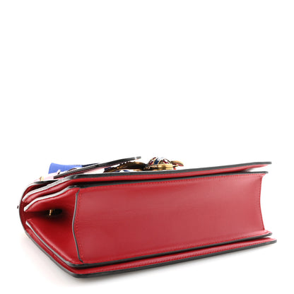 Gucci Calfskin Sylvie Web Small Queen Margaret Top Handle Bag Blue Agata Hibiscus Red Mystic White Sugar Pink 5 of 11