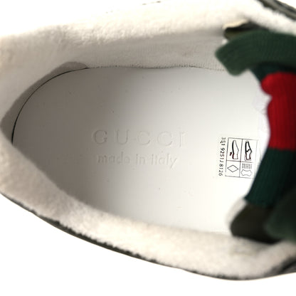 Gucci Nylon Suede Calfskin Mens Re-Web Sneakers 9.5 Dark Green 8 of 9