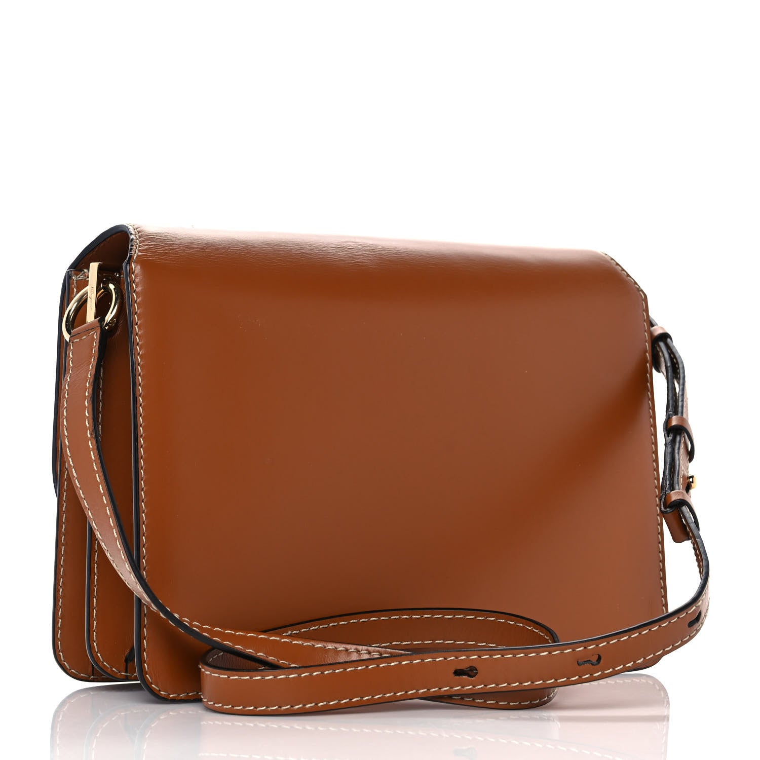 Salvatore Ferragamo Calfskin Joanne Crossbody Sella 2 of 10