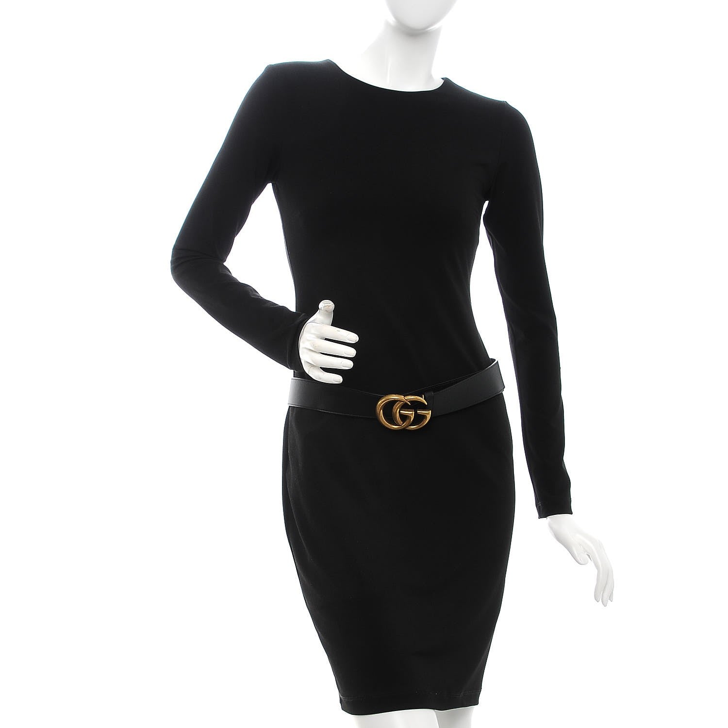Gucci Calfskin Double G 40mm Belt 85 34 Black 2 of 7
