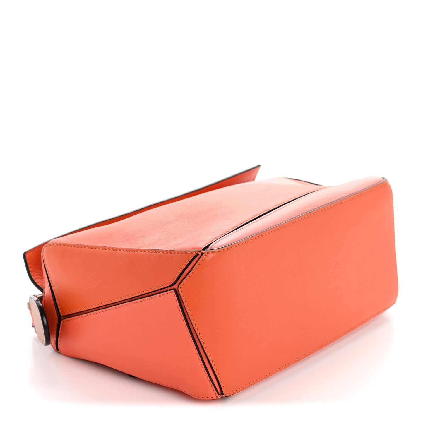 Calfskin Small Puzzle Bag Orange Tan Pink