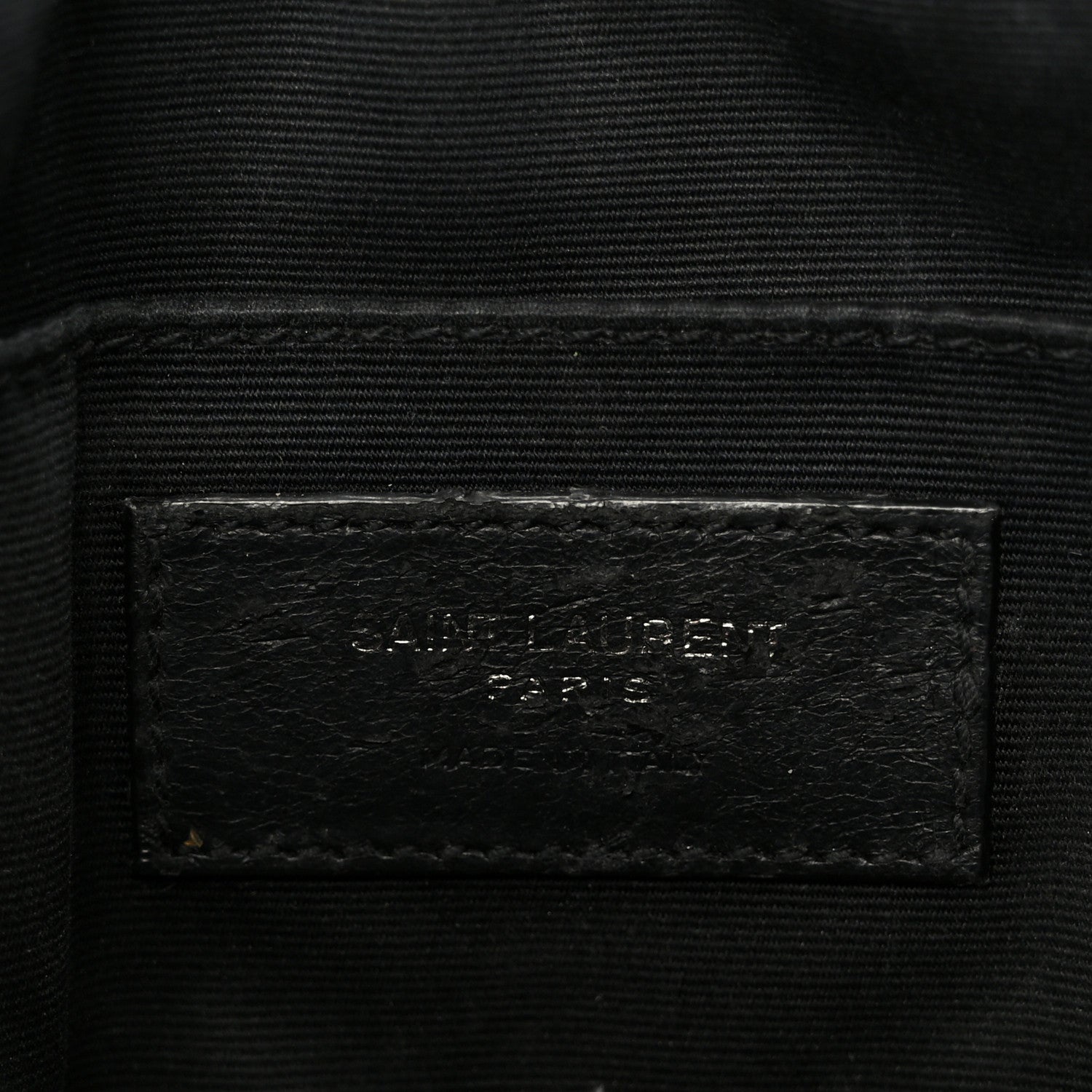 Saint Laurent Calfskin Matelasse Monogram Monochrome Lou Camera Bag Black 6 of 10