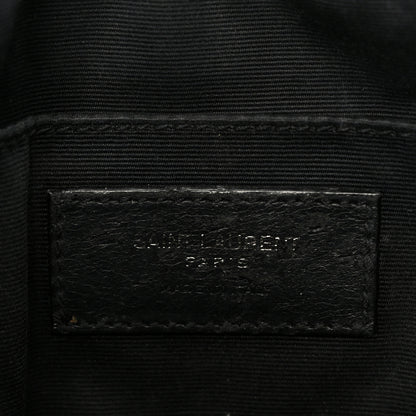 Saint Laurent Calfskin Matelasse Monogram Monochrome Lou Camera Bag Black 6 of 10