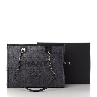 Chanel Lurex Boucle Small Deauville Tote Black 11 of 11