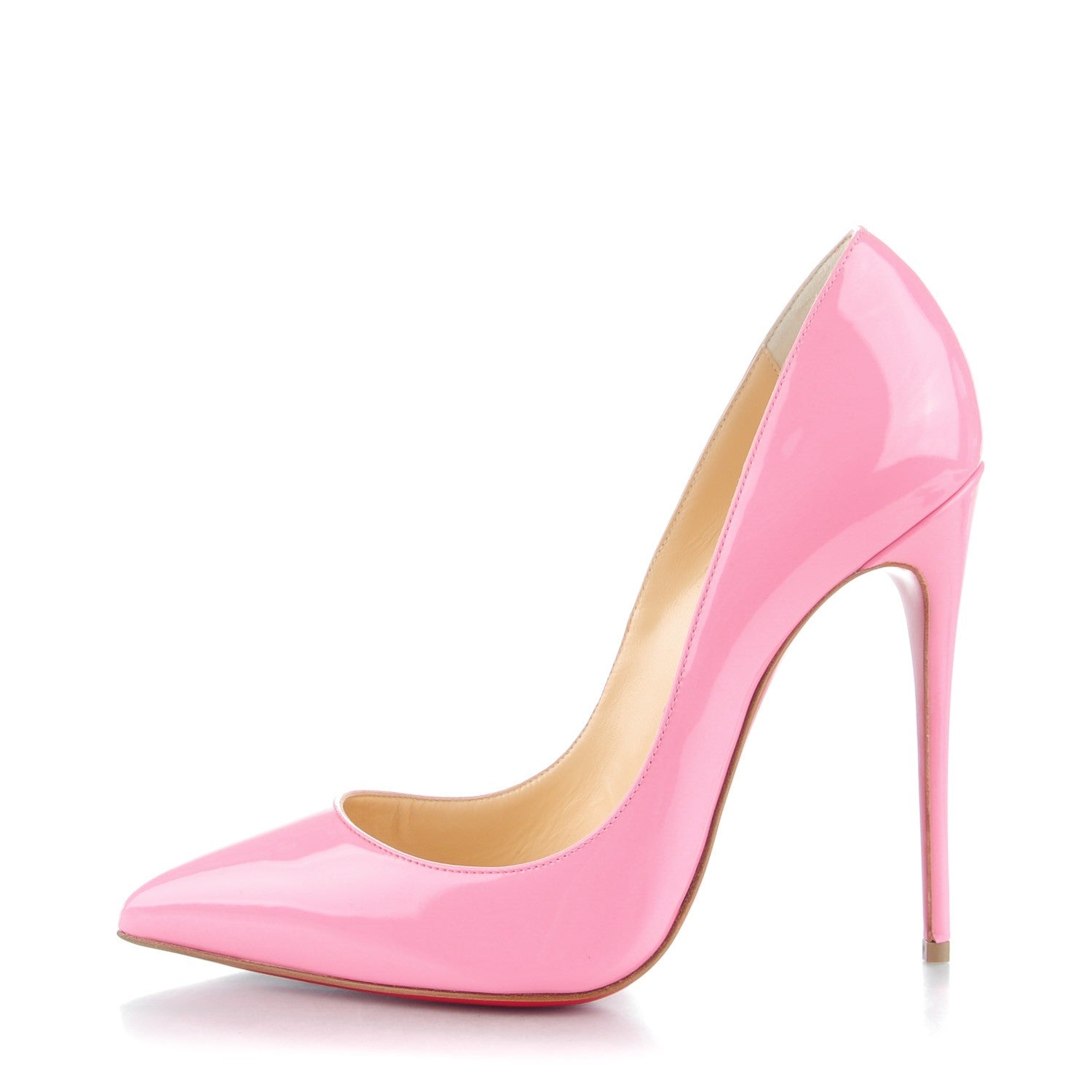 Christian Louboutin Patent Pigalle Follies 120 Pumps 39 Rose 1 of 8