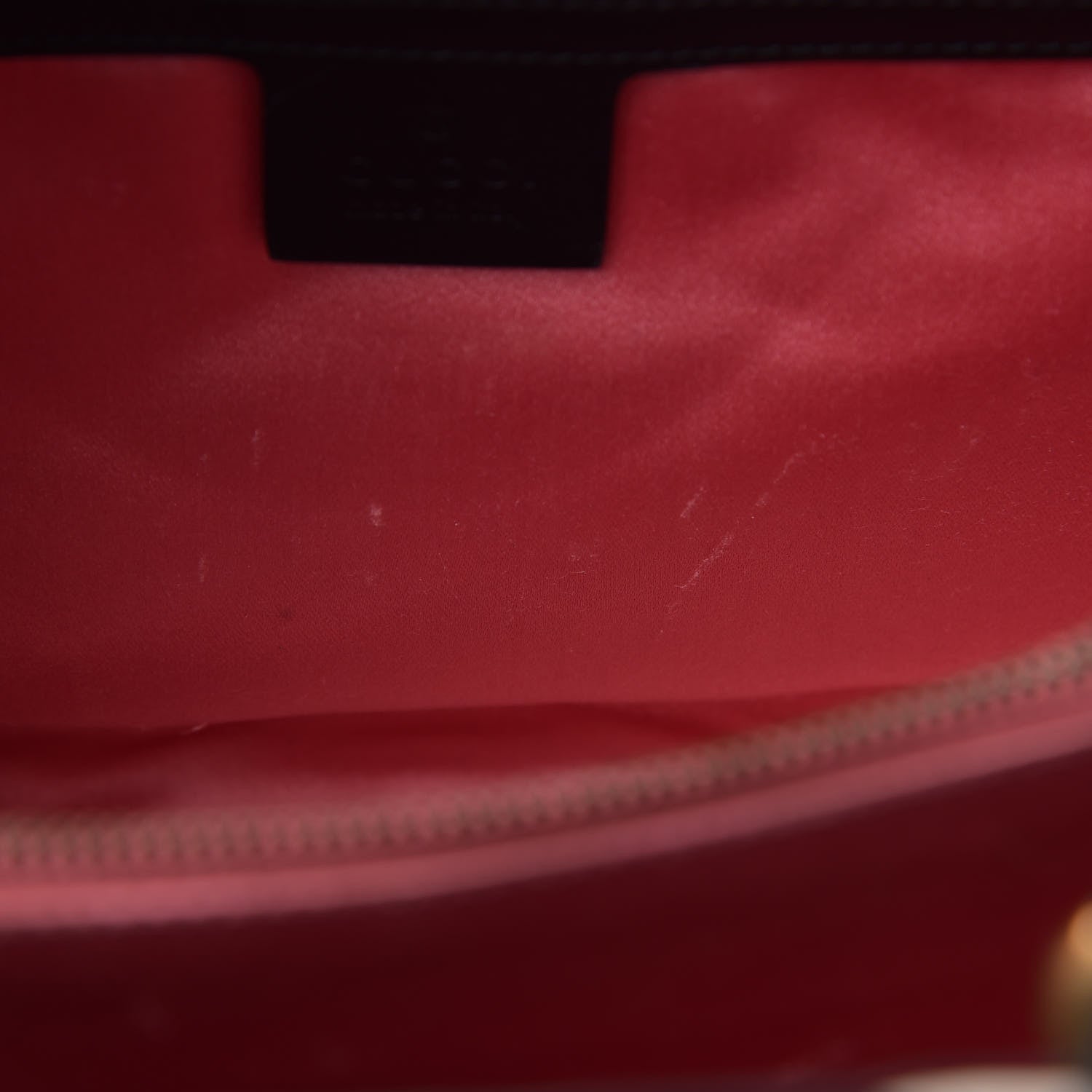 Gucci Calfskin Matelasse Small GG Marmont Tote Black White 9 of 12