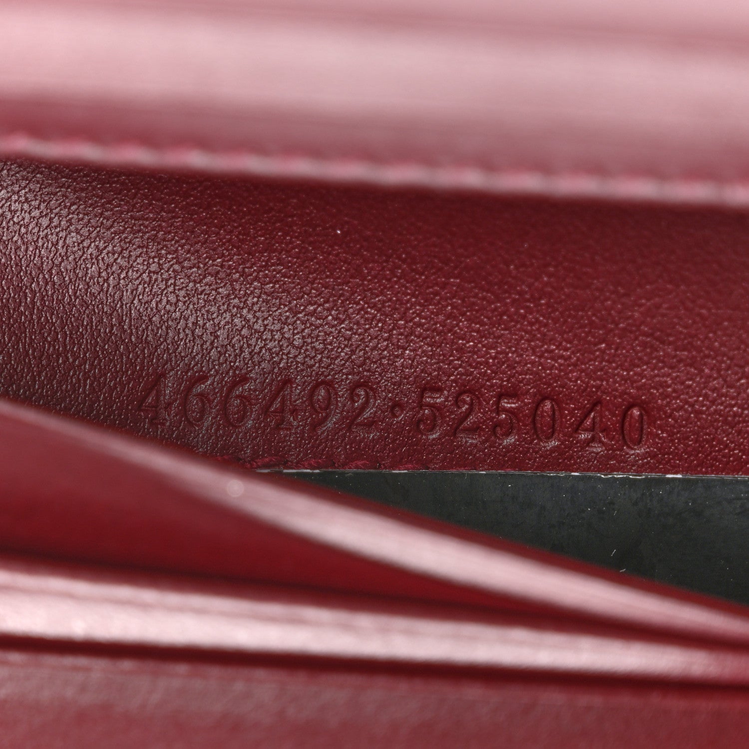 Gucci Calfskin Matelasse GG Marmont Card Case Wallet Rosso Ancora 7 of 10