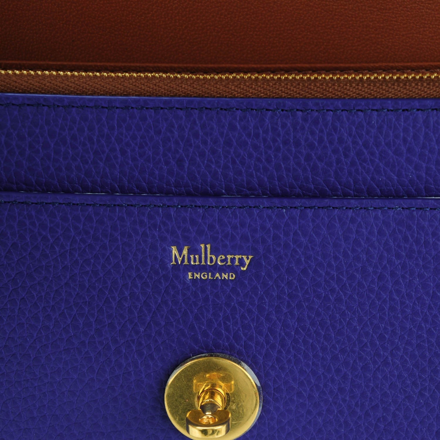 Mulberry Small Classic Grain Small Darley Indigo 5 of 7